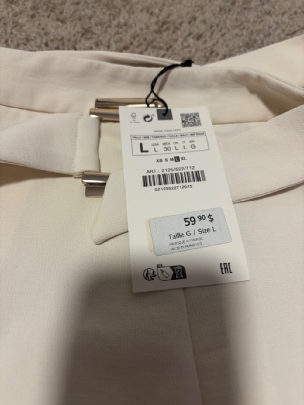 White Zara Midi Skirt - Picture 3 of 3